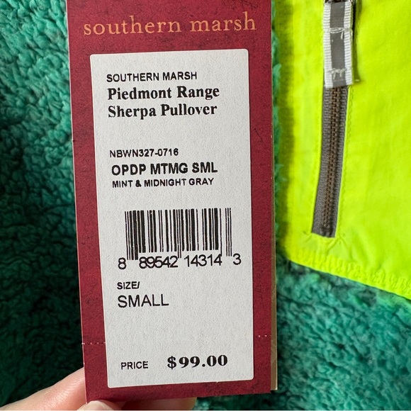 Southern Marsh Mint and Gray Sherpa Jacket - Picture 2 of 5